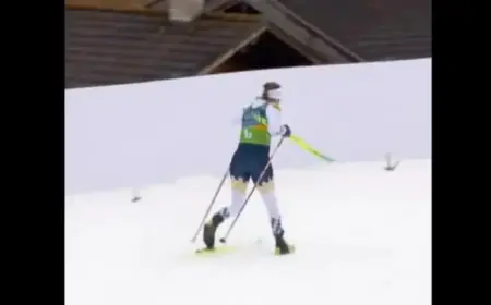 Swedish Skier Recovers from Fall, Wins Silver in Cross-Country Relay