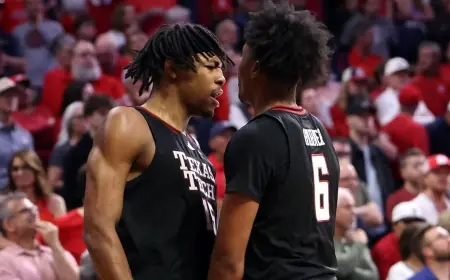 JT Toppin’s 31-Point Outing Lifts Texas Tech to 78-75 Overtime Win at No. 1 Arizona