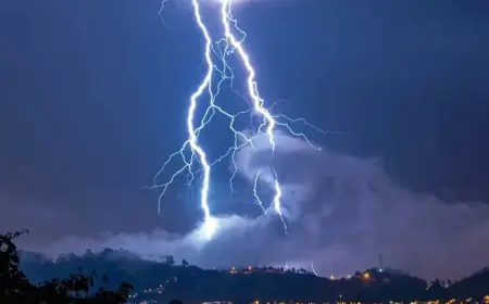 Severe Lightning Alert Issued for Four Districts