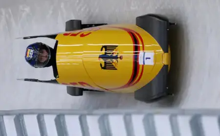 Germany’s Nolte Leads as American Meyers Taylor Pursues in Olympic Monobob