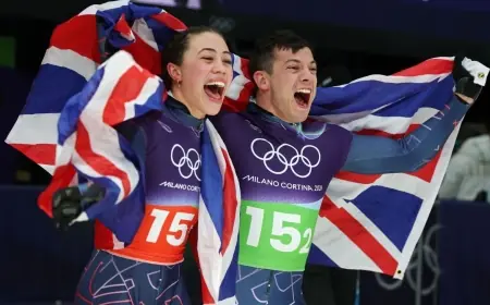Weston and Tabitha Stoecker clinch dramatic mixed team skeleton gold for Great Britain