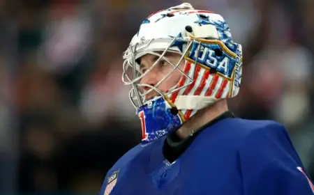 USA’s Jeremy Swayman, Color Blind, Unfazed by Long-Range Goal