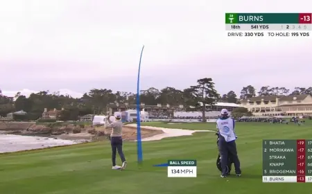 Tech Failures Interrupt Coverage of Jake Knapp as Pebble Beach Highlight Steals Spotlight