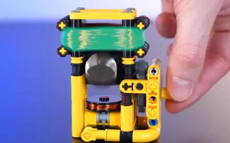 YouTuber Builds LEGO Electric Motor Achieving 4,000 RPM