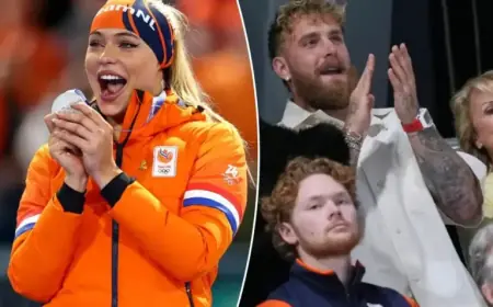 Jake Paul’s Fiancee Jutta Leerdam Wins Silver in 500m Speed Skating