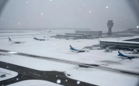 Snowstorm Disrupts Netherlands Travel, Cancels 150+ Flights at Schiphol Airport