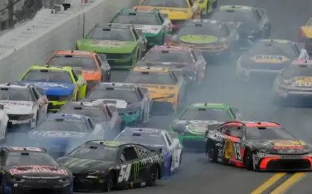 Massive Crash Halves Daytona 500 Field
