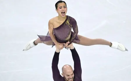 Pairs short program Olympics: Germany leads, U.S. pairs crack top 10 after opening night