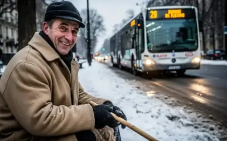 Snowfall Hits Île-de-France on Sunday, February 15