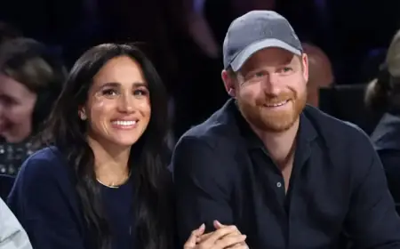 Prince Harry and Meghan Markle Enjoy Front-Row Seats at NBA All-Star Game