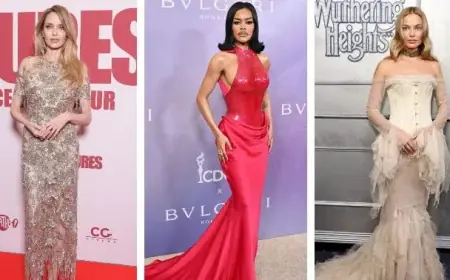 Top Celebrities Shine in Bold, Sculptural Fashion This Week