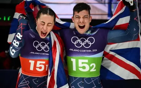 matt weston helps Team GB clinch mixed team skeleton gold as Britain makes Winter Olympics history