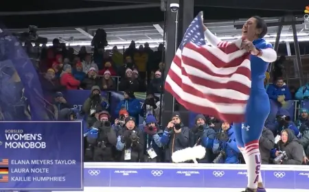 Elana Meyers Taylor Finally Claims Olympic Gold in Monobob, Capping a Record-Tying Winter Games Breakthrough