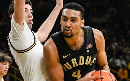 Purdue Forward Channels dennis rodman to Power Rebounding Rally