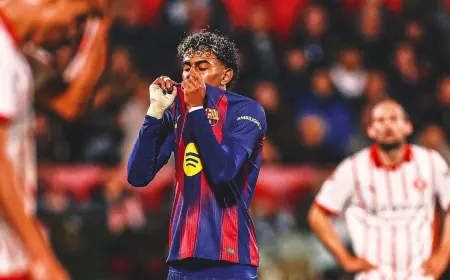 Girona 2-1 Barcelona: Lamine Yamal misses penalty as Girona stun Barca in Catalan derby