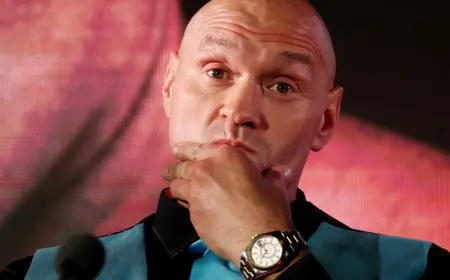 Tyson Fury vows to "make boxing great again" as he plots return on April 11 (ET)