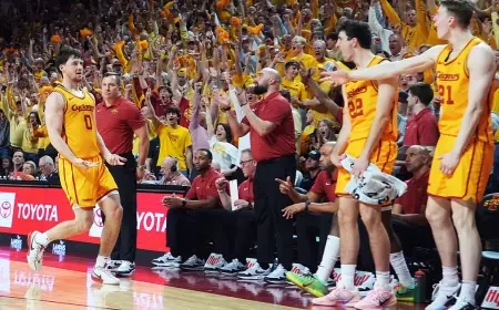 Iowa State Stuns No. 2 Houston 70-67 in Crescendo Finish at Hilton Coliseum