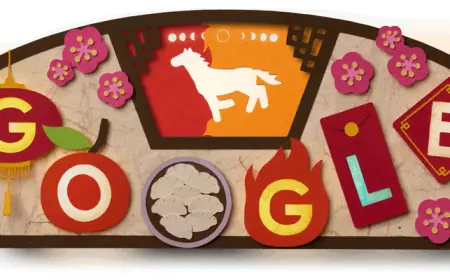 Homepage artwork ushers in Lunar New Year with Fire Horse theme