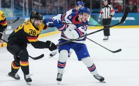 USA Hockey Cruises Past Germany 5-1, Clinches Group C and Quarterfinal Bye