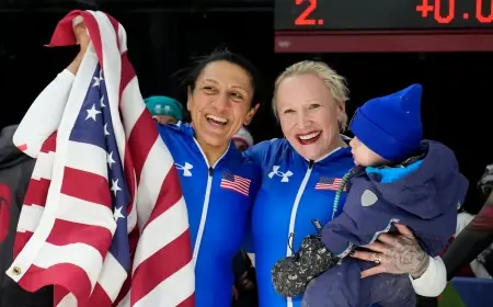 Elana Meyers Taylor Wins Monobob Gold, Champions Mothers in Sport