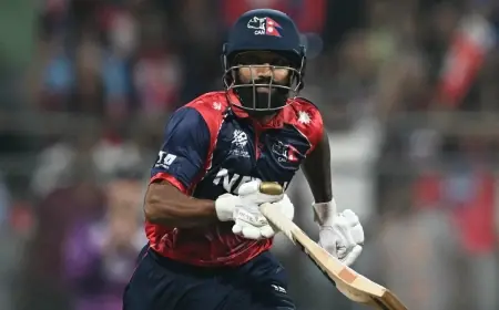 Nepal stun Scotland in final group match as Airee’s late onslaught seals T20 World Cup win