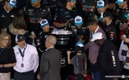 michael jordan faces scrutiny after victory-lane interaction; Tyler Reddick defends moment