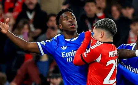 benfica vs real madrid: Vinicius incident overshadows first-leg as Mourinho criticised