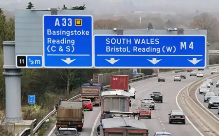 M4 Closes After Police Chase Ends in Crash, Causing Major Delays