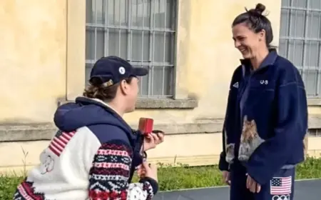hilary knight proposes at Milan Cortina Games, engaged to Brittany Bowe