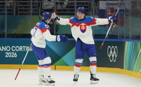 Juraj Slafkovský powers slovakia olympic hockey team into Milano Cortina semifinals