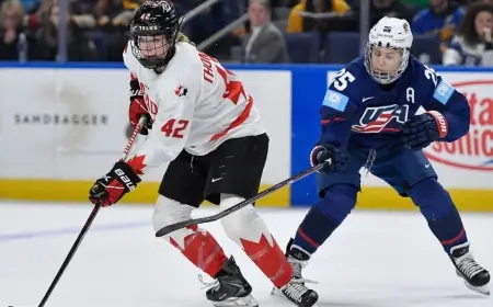 Claire Thompson Likely to Play in womens hockey gold medal game as Rivalry Reaches Boiling Point