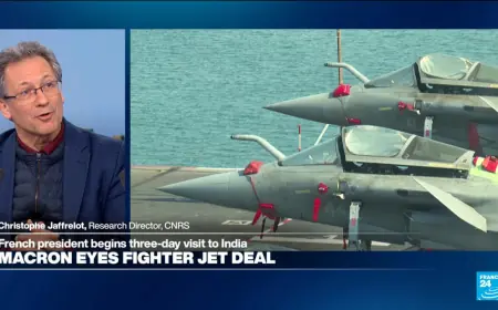 Macron Visit to Bombay Sparks Push for More India-Made Rafale Components