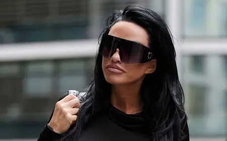 katie price claims she's expecting a child with new husband Lee Andrews
