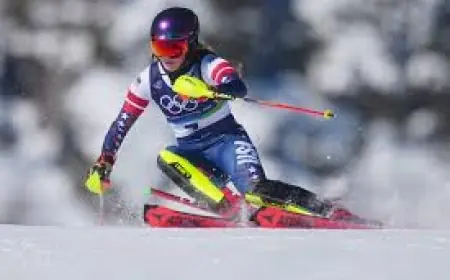 mikaela shiffrin storms to emphatic Olympic slalom gold in Italy