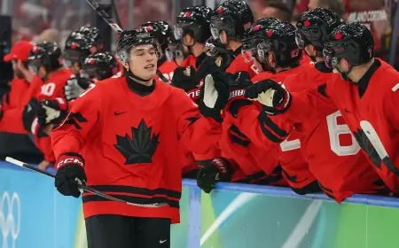 olympic hockey: Celebrini's post-game lift sends Canada into semifinals