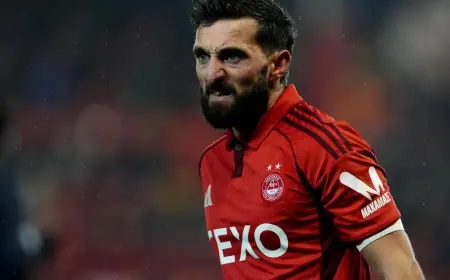 aberdeen vs motherwell: Shinnie strike seals 2-0 win in three-red-card Pittodrie thriller