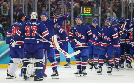 mens hockey olympics: U.S. Edges Sweden 2-1 in OT to Reach Semifinals