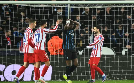 club brugge vs atlético madrid ends 3-3 as hosts fight back to leave tie delicately poised