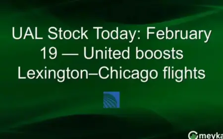 United Airlines Boosts Lexington-Chicago Flights: February 19 UAL Stock Insight