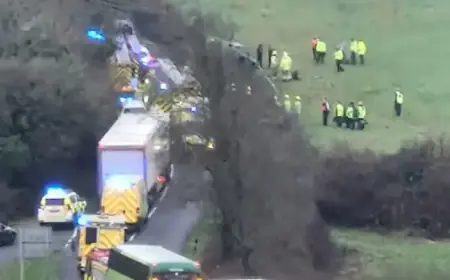 Overturned Double Decker Bus in Brading Prompt Emergency Response