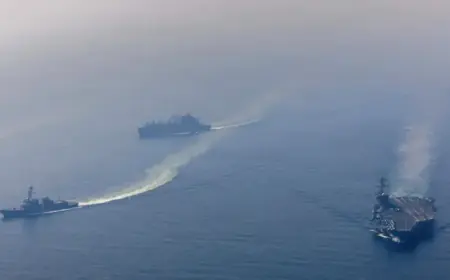 US Warships and Fighter Jets Signal Rising Tensions with Iran