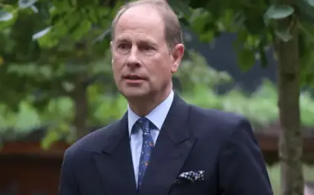 Prince Edward Discusses ‘The Traitors’ with Harry Clark at Buckingham Palace