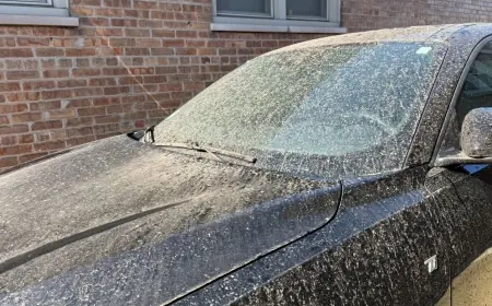 Why chicago weather left cars dust-covered after Tuesday night's rain