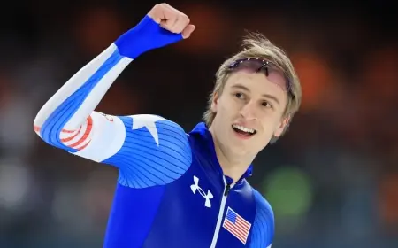 Speed skating upset: ning zhongyan edges Jordan Stolz in 1,500m as U.S. advances in curling, readies for figure skating and hockey finals