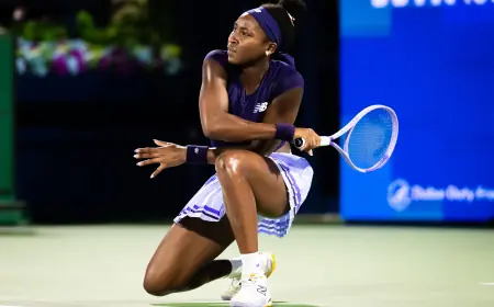 coco gauff survives scare, saves three match points to reach Dubai quarters