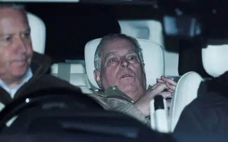 latest news: Andrew released under investigation after 12-hour arrest over Epstein files