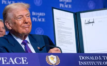 Trump Secures U.S. $10 Billion Pledge at Inaugural Board Of Peace Meeting