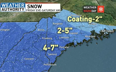Winter Weather Advisory Expanded as Snow Heads Into Maine This Weekend