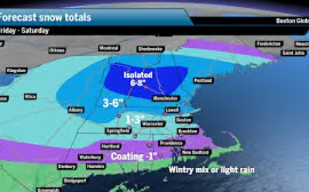 Winter Storm Watch: Storm Maps Show Where Rain, Sleet and Snow Will Hit Friday Across New England