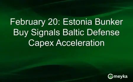 Estonia’s February 20 Bunker Purchase Marks Boost in Baltic Defense Spending